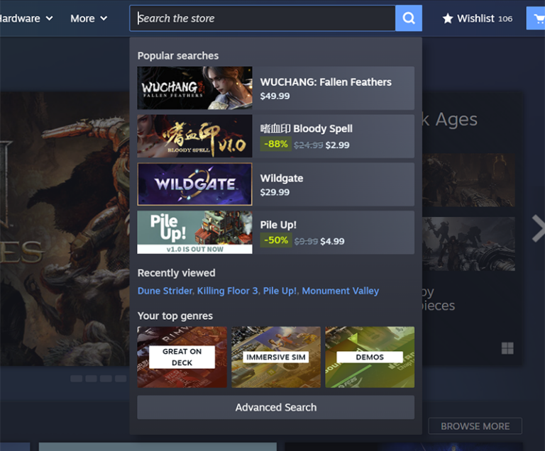 Redesigned Store Menu now in Beta