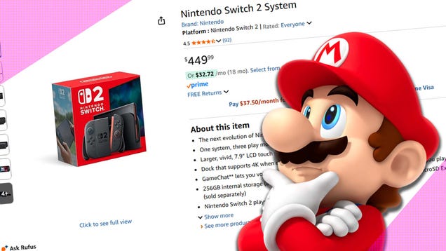 The Nintendo Switch 2 Is Finally Available On Amazon, But There’s A Catch